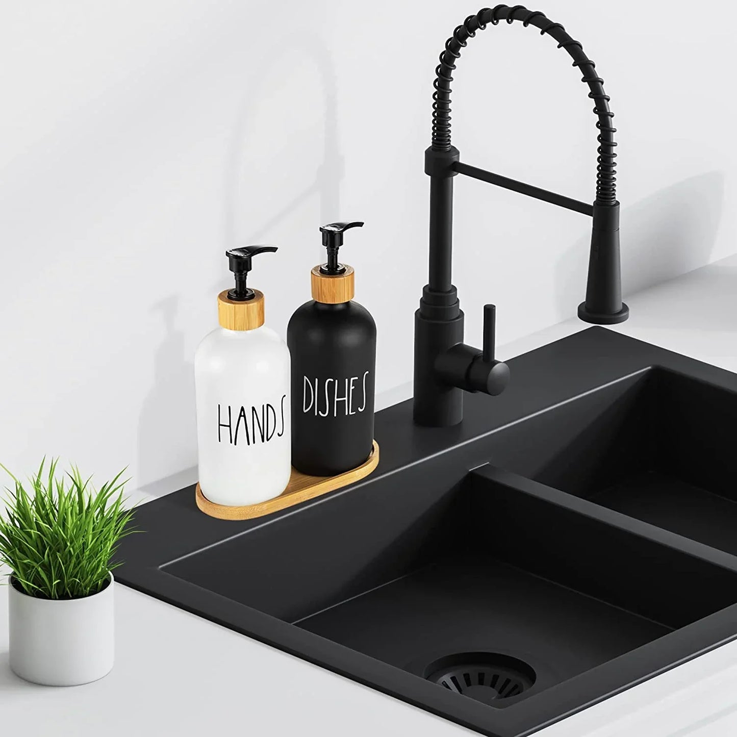 HandiDish Luxe Glass Dispenser Set - All-In-One Store Pakistan