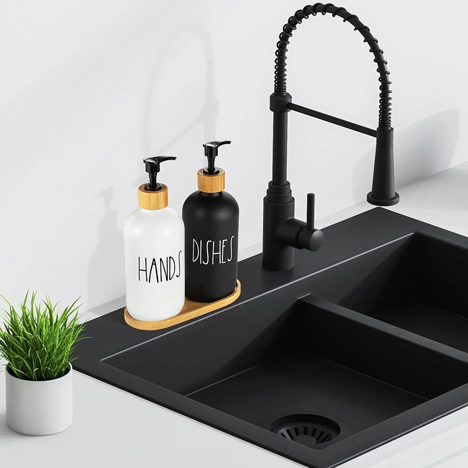 HandiDish Luxe Glass Dispenser Set - All-In-One Store Pakistan