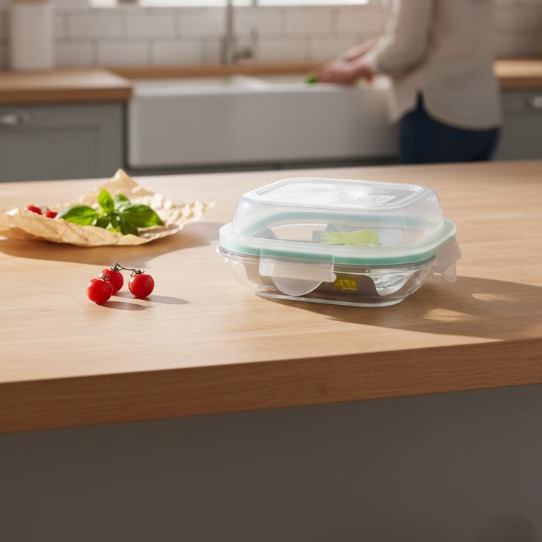 ServeNStore Square Glass Containers with Lids by Limon - All-In-One Store Pakistan