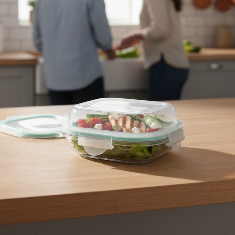 ServeNStore Square Glass Containers with Lids by Limon - All-In-One Store Pakistan