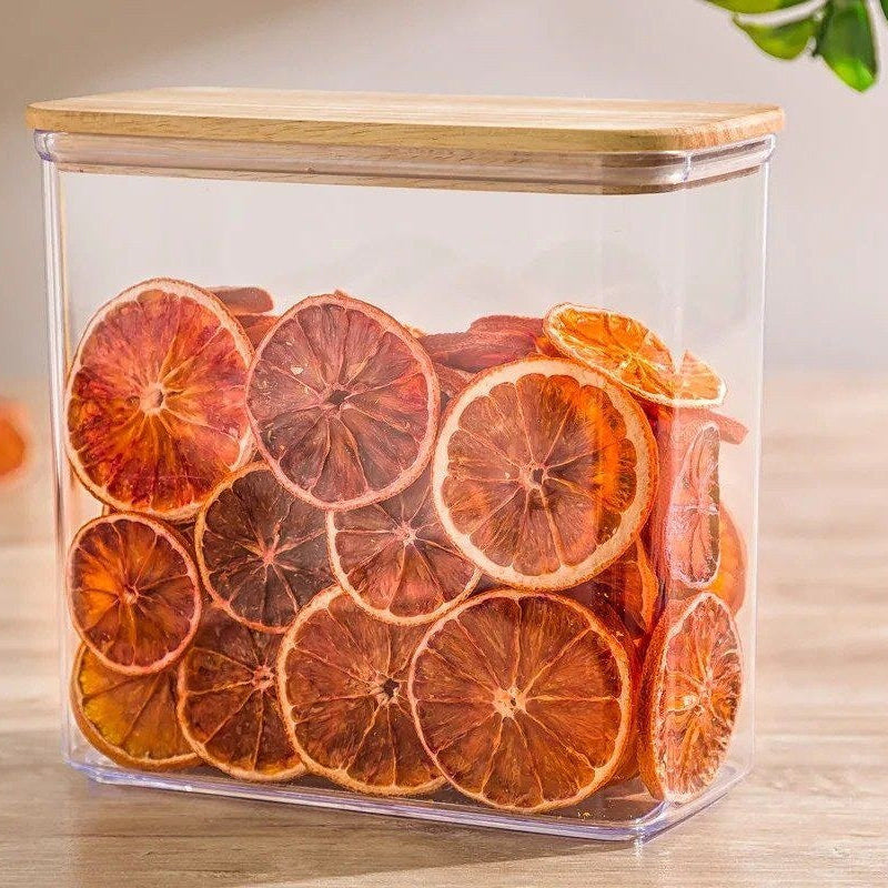 Rectangular Airtight WoodTop Canister by Limon - All-In-One Store Pakistan