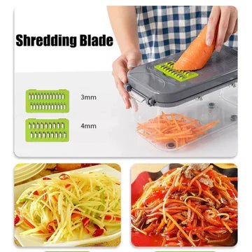 22 in 1 vegetable cutter with storage basket - All-In-One Store Pakistan