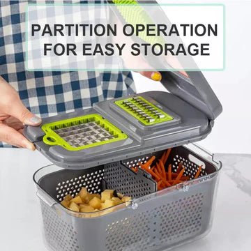 22 in 1 vegetable cutter with storage basket - All-In-One Store Pakistan