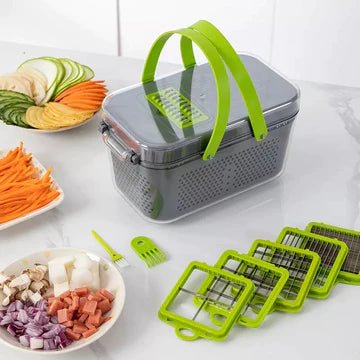22 in 1 vegetable cutter with storage basket - All-In-One Store Pakistan