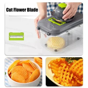 22 in 1 vegetable cutter with storage basket - All-In-One Store Pakistan