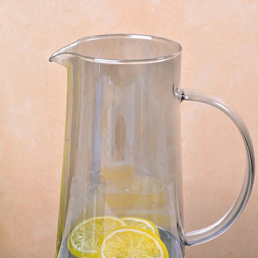 Echou 8-Pieces Pitcher & Glass Set with Bamboo Tray - All-In-One Store Pakistan