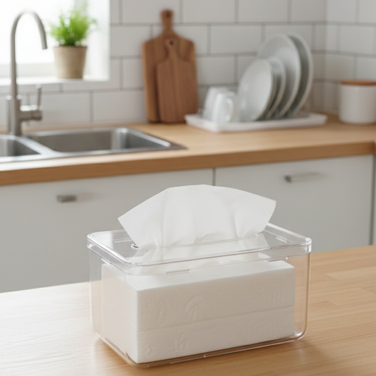 Transparent & Clear Tissue Box - All-In-One Store Pakistan