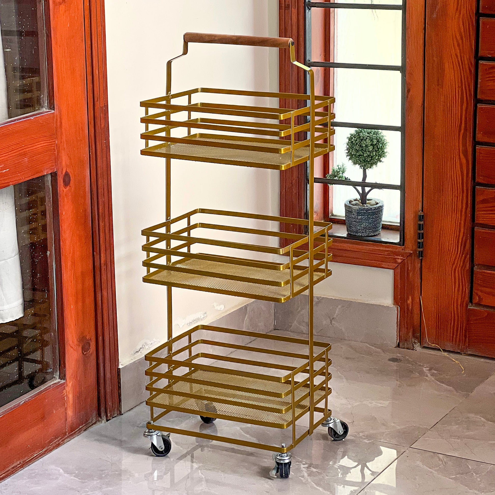 TrioStack Metal Rolling Cart by Matrix - All-In-One Store Pakistan