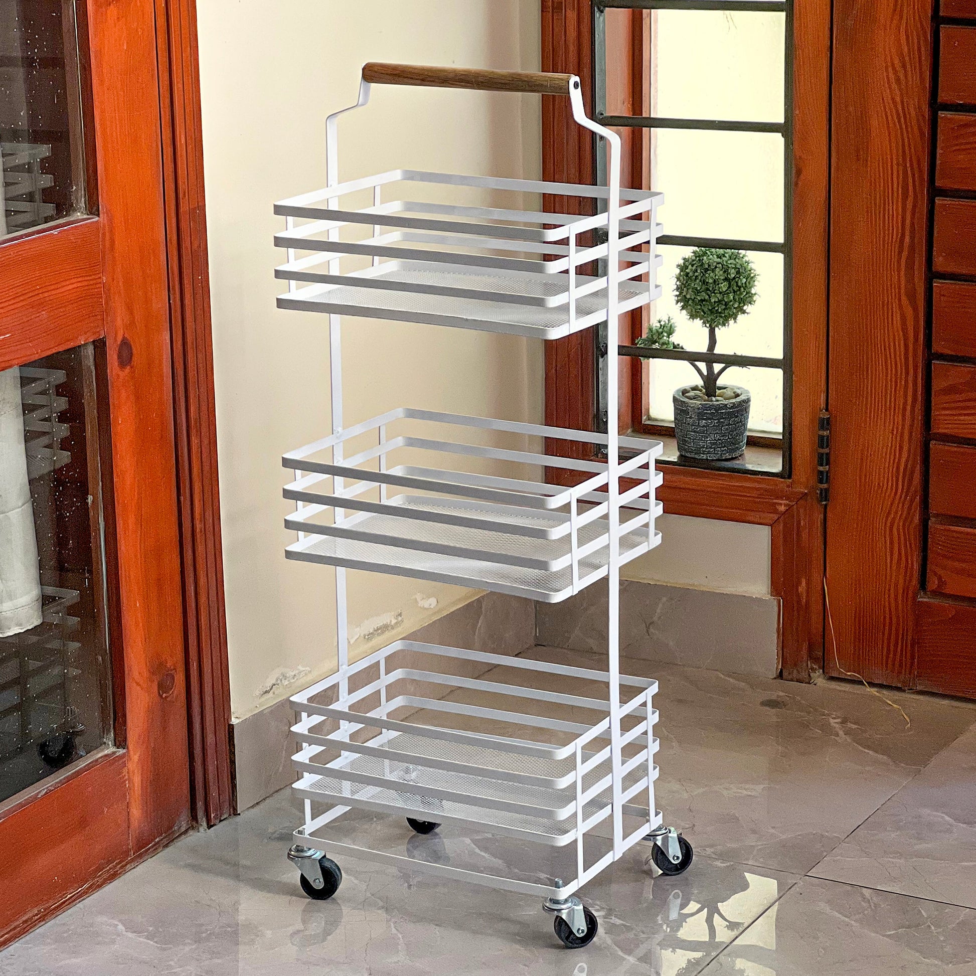 TrioStack Metal Rolling Cart by Matrix - All-In-One Store Pakistan