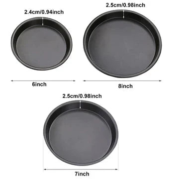 3 Pcs Pizza Pan Set - All-In-One Store Pakistan