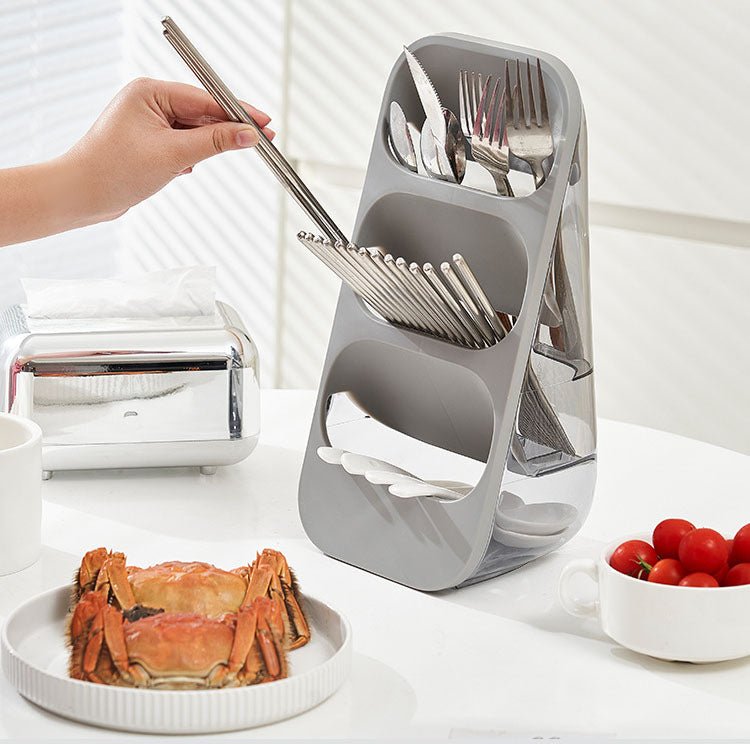 3-Tiered Utensil and Knife Storage Organizer - All-In-One Store Pakistan