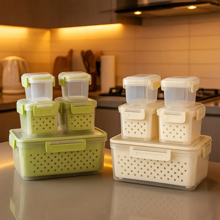 5-Piece MoistureGuard Food Organizer Set - All-In-One Store Pakistan