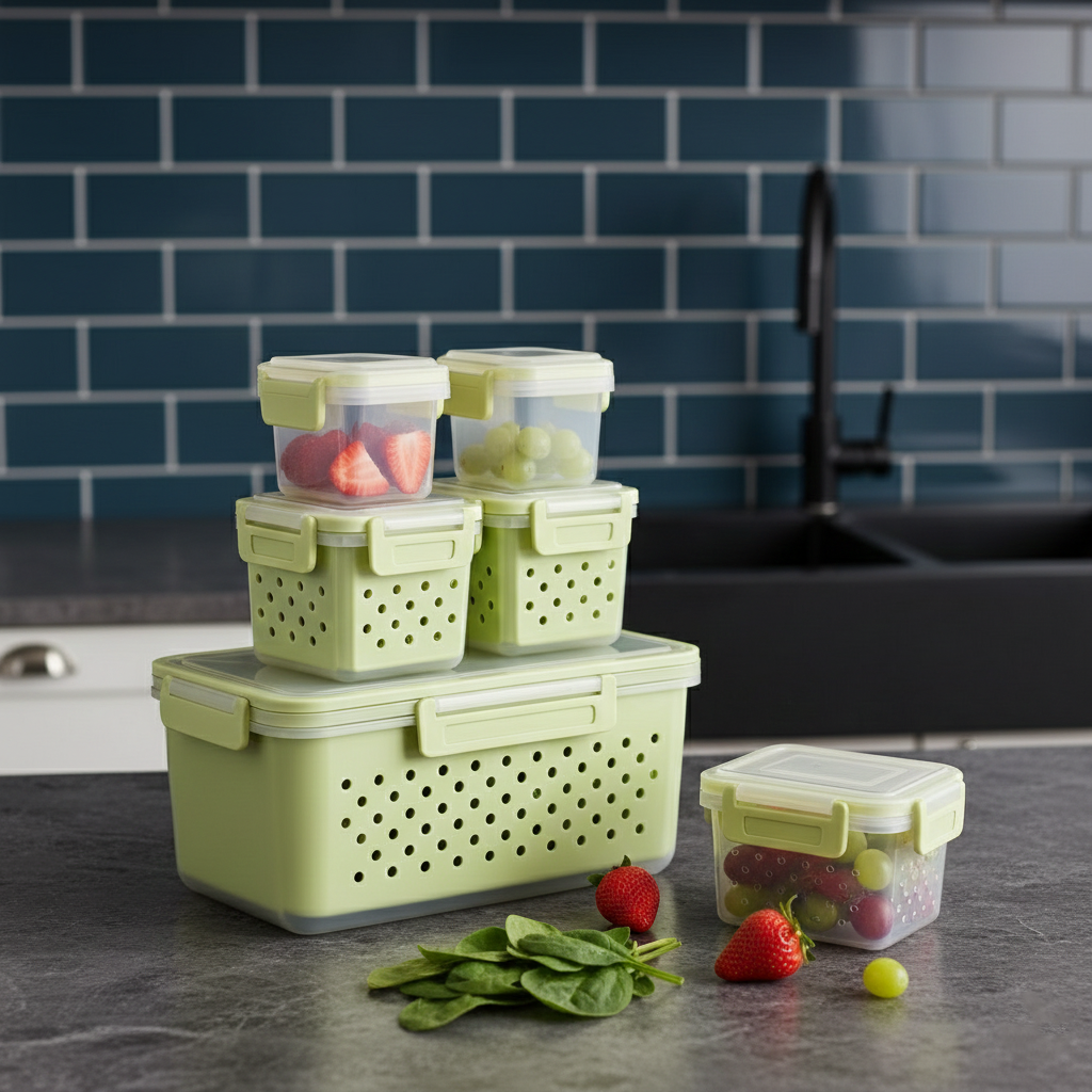 5-Piece MoistureGuard Food Organizer Set - All-In-One Store Pakistan