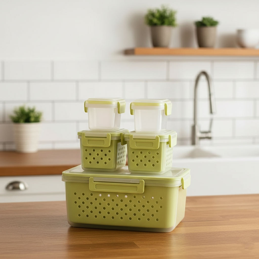 5-Piece MoistureGuard Food Organizer Set - All-In-One Store Pakistan