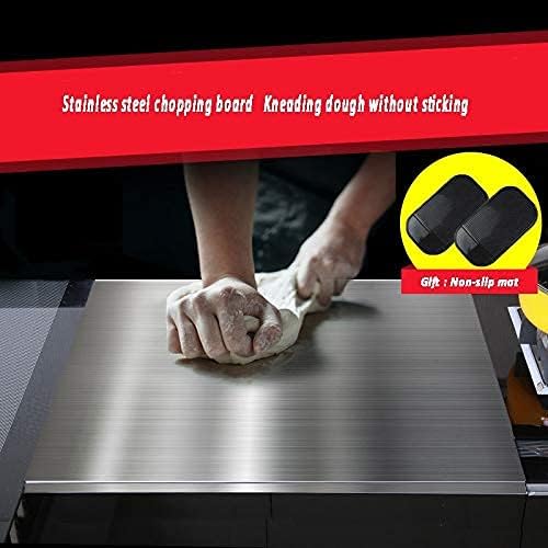 Non-Slip Stainless Steel Board for Cutting, Dough Rolling & Dumpling Prep - All-In-One Store Pakistan