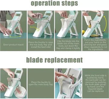 5 in 1 Vegetable Cutter Slicer Multifuntional Chopper - All-In-One Store Pakistan