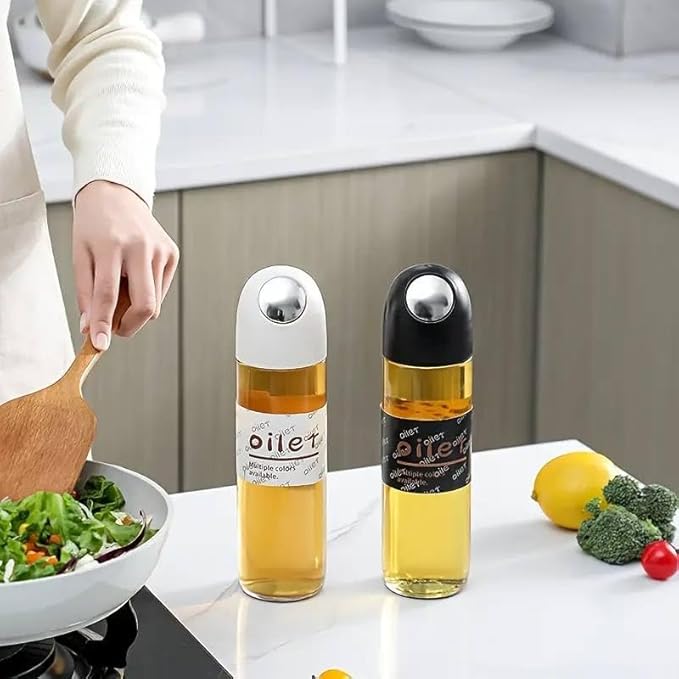 Modern Glass Oil & Vinegar Bottle with Auto Spout - All-In-One Store Pakistan