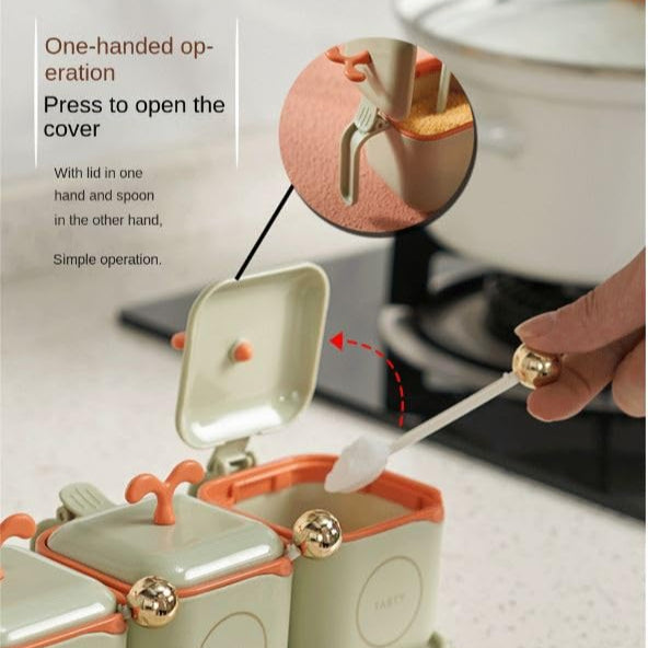 Pastel Harmony 3-Piece Seasoning Box Set - All-In-One Store Pakistan
