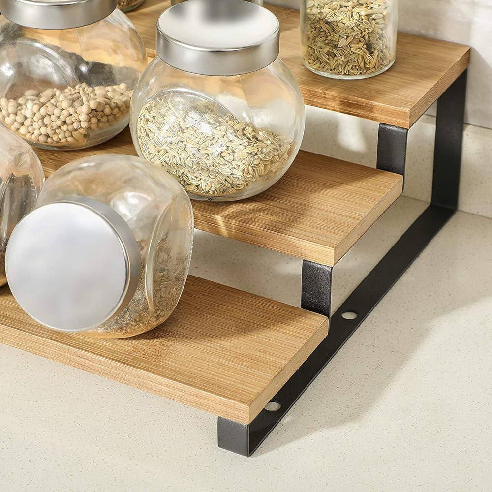 3-Tier Bamboo Display Stand - All-In-One Store Pakistan