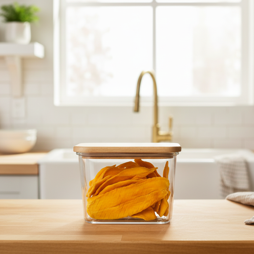 Airtight Glass Container with Wooden Lid by Limon - All-In-One Store Pakistan