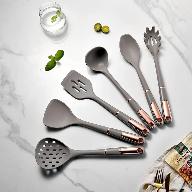 6 PCS Silicone Kitchen Utensils Set - All-In-One Store Pakistan