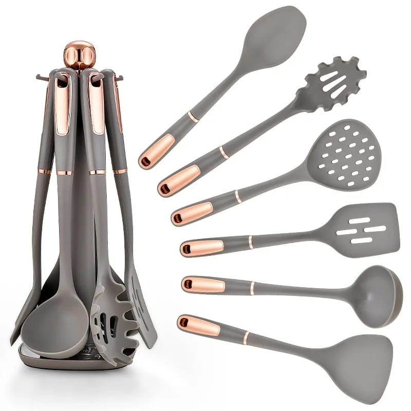 6 PCS Silicone Kitchen Utensils Set - All-In-One Store Pakistan