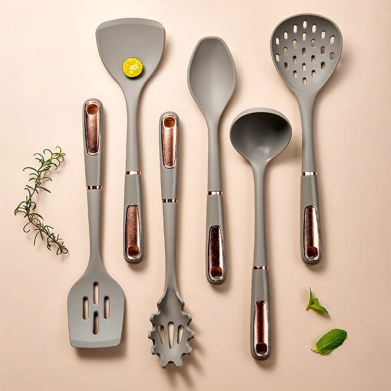 6 PCS Silicone Kitchen Utensils Set - All-In-One Store Pakistan