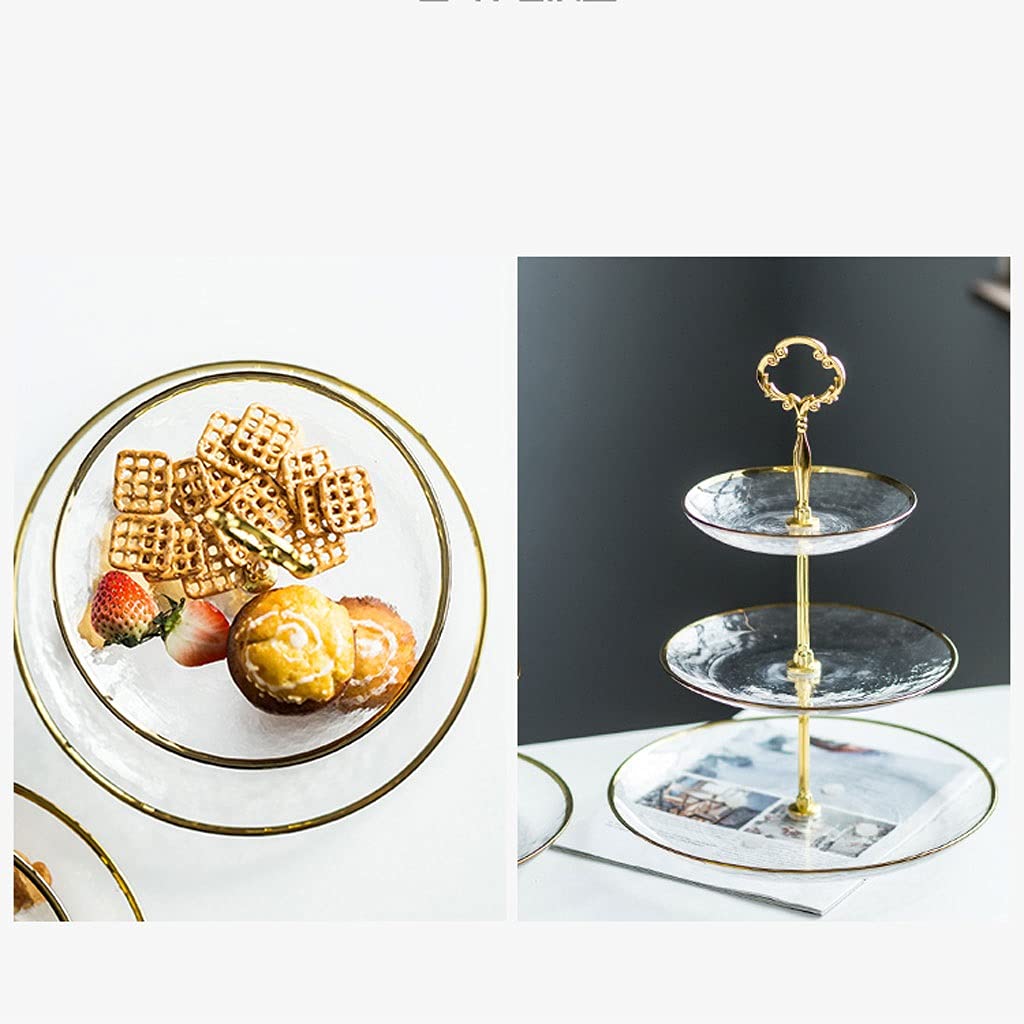 ElegantTower Serving Stand with Golden Handle - All-In-One Store Pakistan