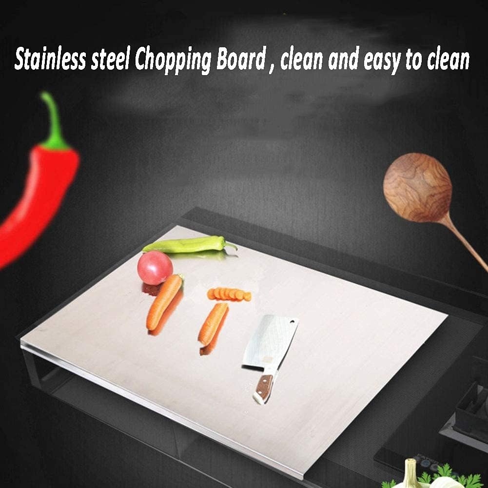 Non-Slip Stainless Steel Board for Cutting, Dough Rolling & Dumpling Prep - All-In-One Store Pakistan