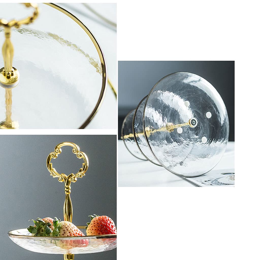ElegantTower Serving Stand with Golden Handle - All-In-One Store Pakistan