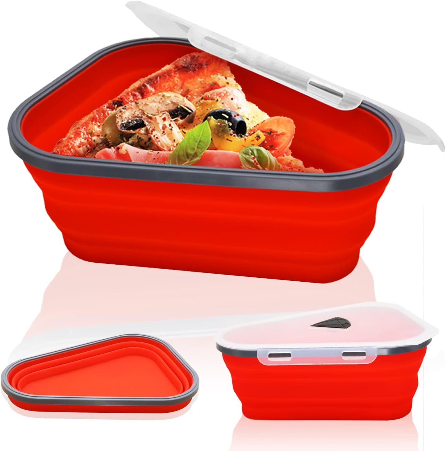 PizzaMate Reusable Storage Container with 5 Serving Trays - All-In-One Store Pakistan