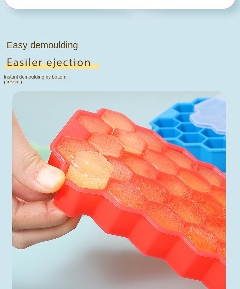 Flexible Honeycomb Ice Tray With Lid - All-In-One Store Pakistan