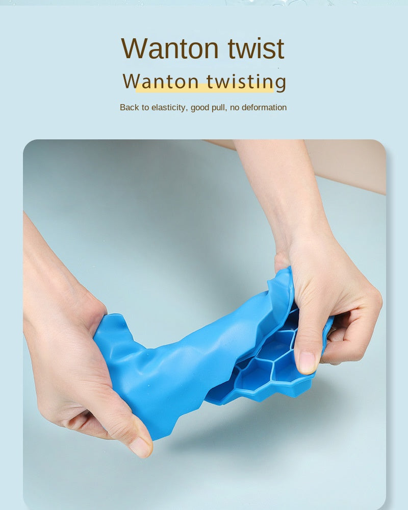 Flexible Honeycomb Ice Tray With Lid - All-In-One Store Pakistan