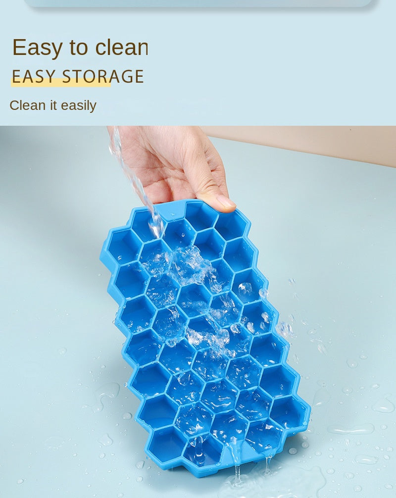 Flexible Honeycomb Ice Tray With Lid - All-In-One Store Pakistan