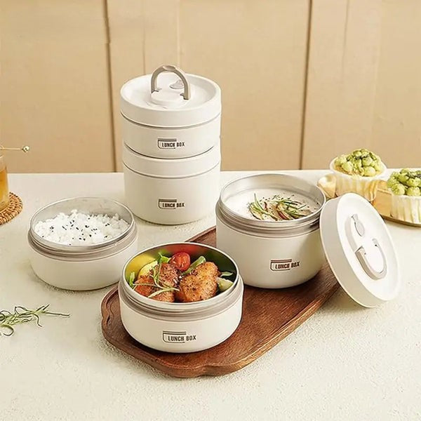 Steel Meal Box Set with Thermal Insulated Carry Bag - All-In-One Store Pakistan