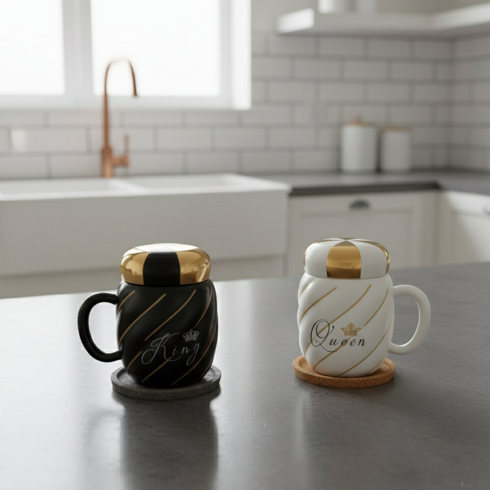 RoyalPair King & Queen Mug Set - All-In-One Store Pakistan