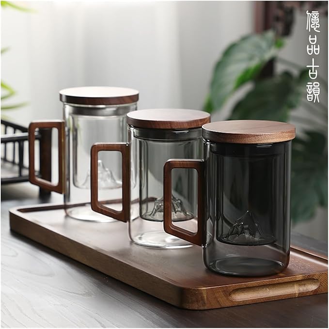 Glass Tea Cup with Infuser/Stainer and Lid - All-In-One Store Pakistan