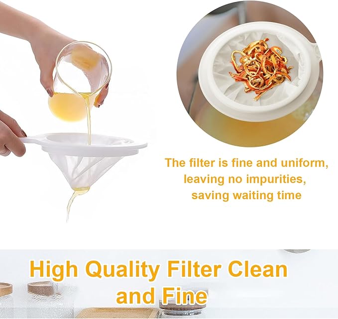 Reusable Fine Mesh Nylon Strainer with Anti-Scalding Handle - All-In-One Store Pakistan