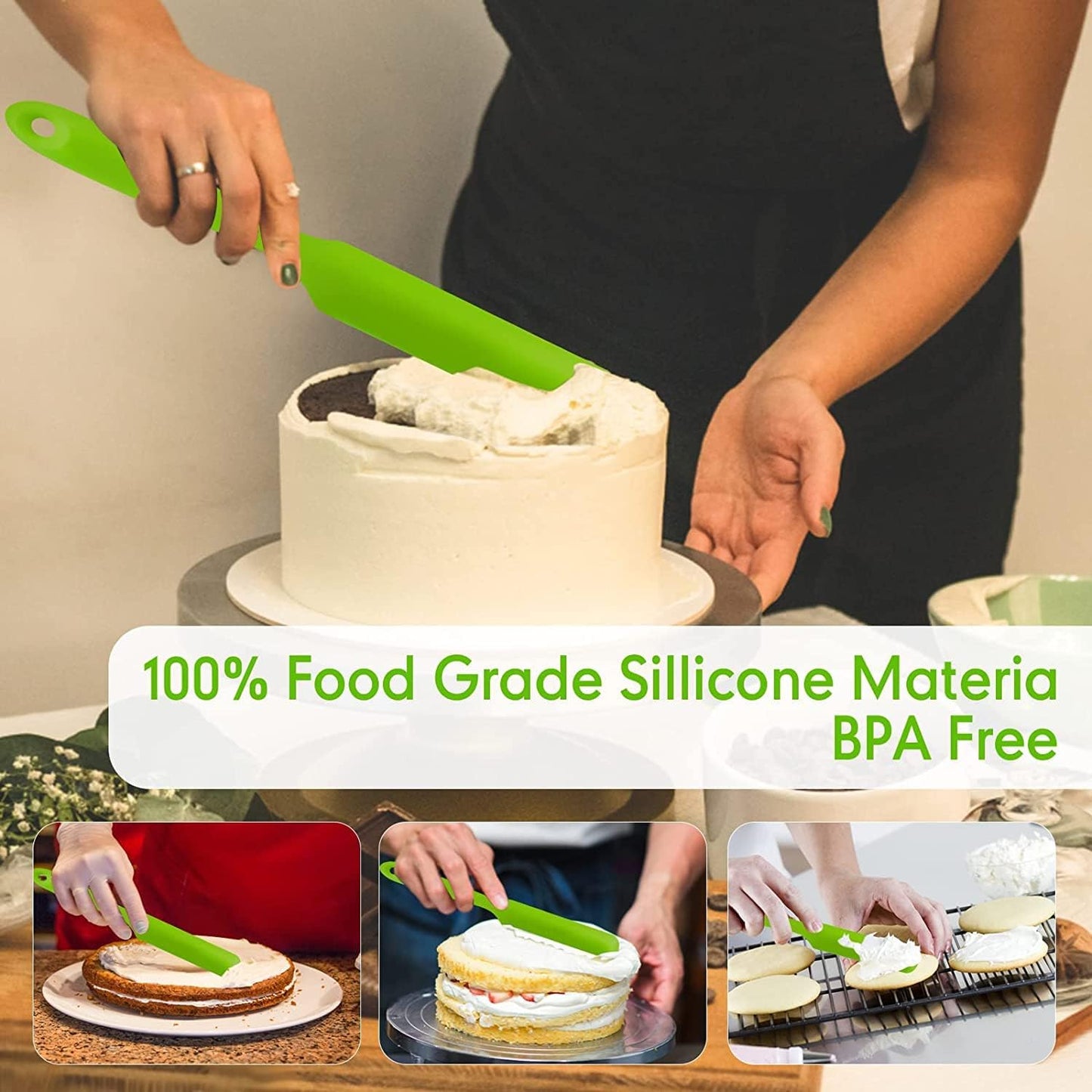 5-Piece Silicone Utensils Set - All-In-One Store Pakistan