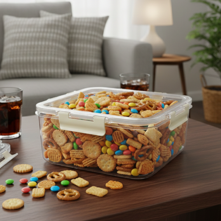3-Pcs Square Airtight Storage Boxes Set - All-In-One Store Pakistan