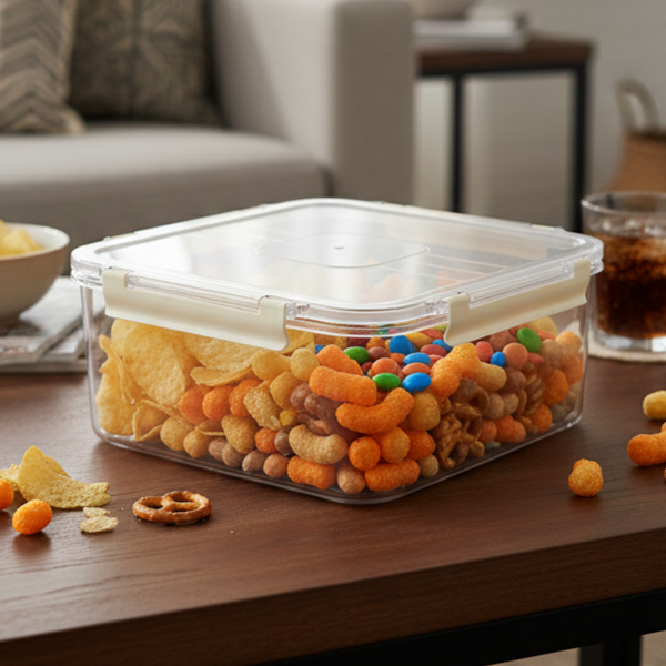 3-Pcs Square Airtight Storage Boxes Set - All-In-One Store Pakistan