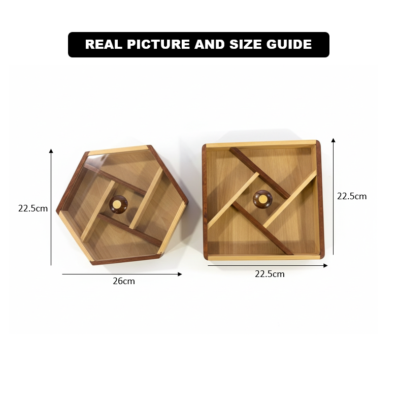 Serve & Store Wooden Snack Box - All-In-One Store Pakistan