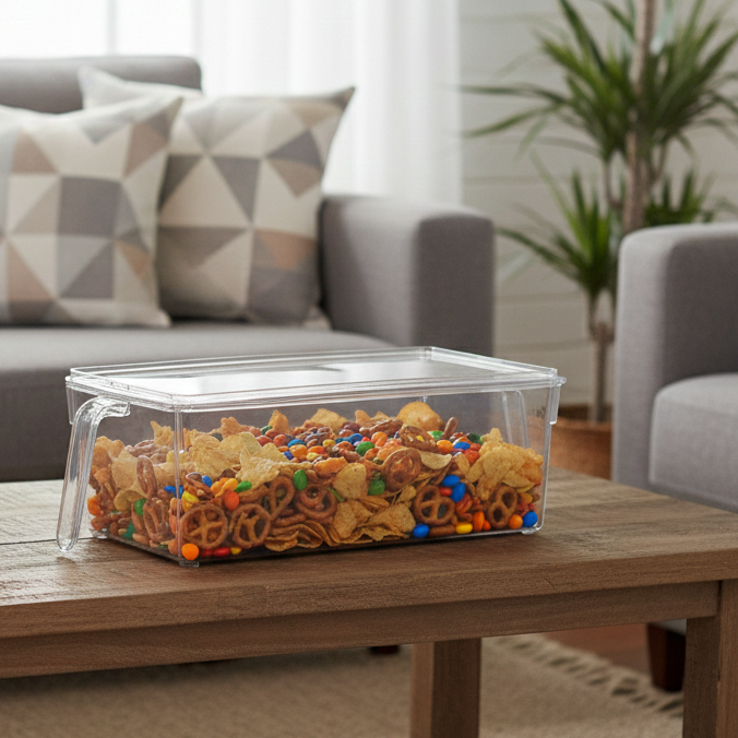 Acrylic Storage Boxes with Covers & Handles - All-In-One Store Pakistan
