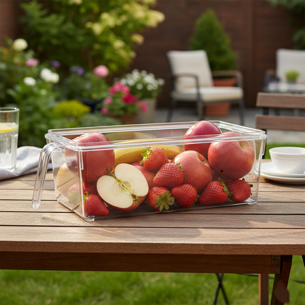 Acrylic Storage Boxes with Covers & Handles - All-In-One Store Pakistan
