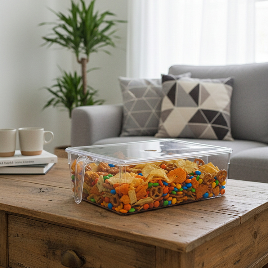 Acrylic Storage Boxes with Covers & Handles - All-In-One Store Pakistan