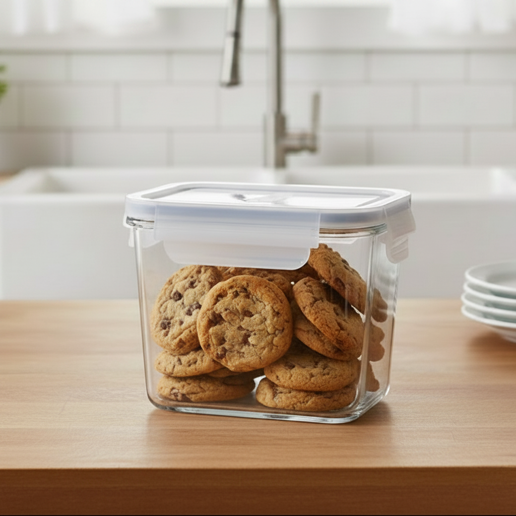 920ml Glass Container with Airtight Lid (2153) by Limon - All-In-One Store Pakistan