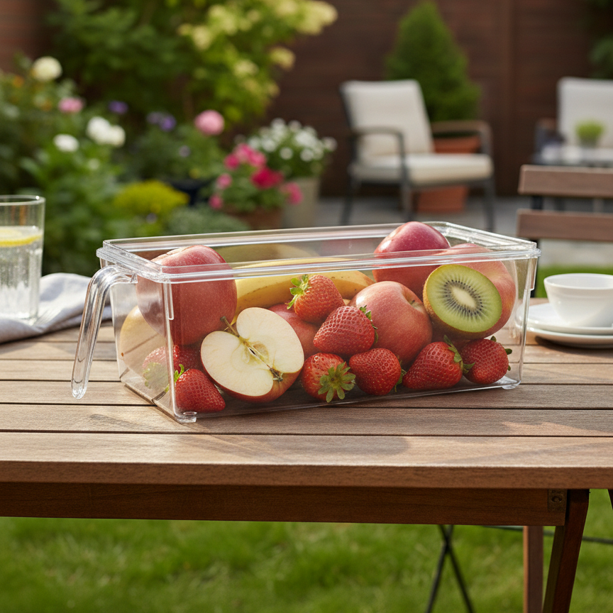 Acrylic Storage Boxes with Covers & Handles - All-In-One Store Pakistan