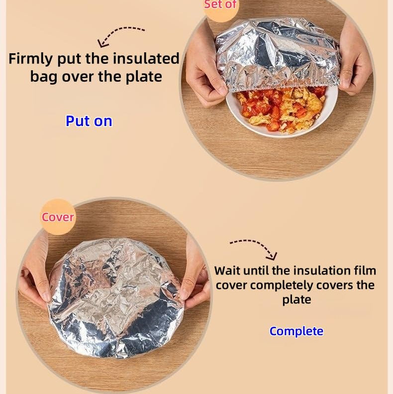 FreshWrap Reusable Aluminium Food Covers (10 Pcs) - All-In-One Store Pakistan