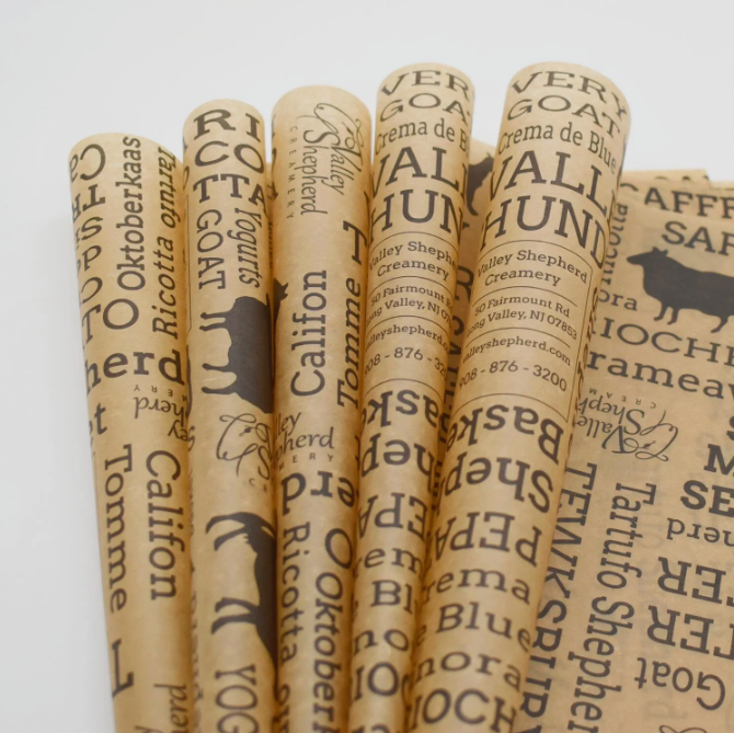 Printed Food Wrapping Wax Paper Sheets (50 Pcs) - All-In-One Store Pakistan