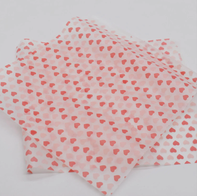 Printed Food Wrapping Wax Paper Sheets (50 Pcs) - All-In-One Store Pakistan